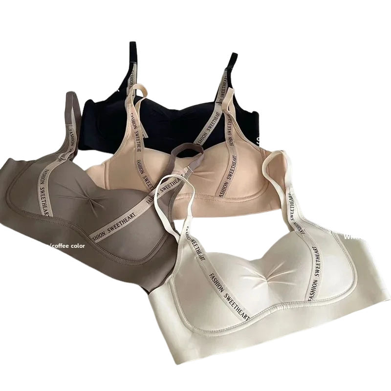 Wirefree Bra Comfort - Soft Letter Pattern Bra Women's Strapless